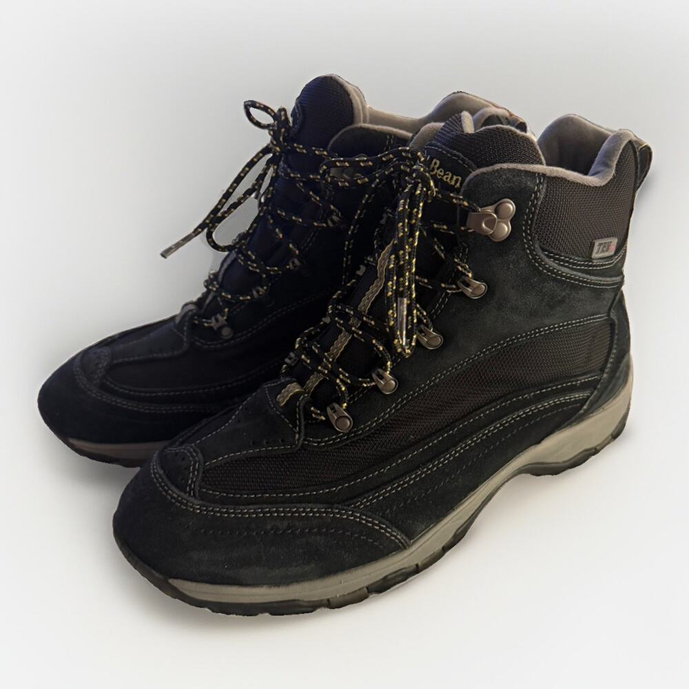 LL BEAN Tek 2.5 Primaloft Boots Black Men’s Size 9 Wide EUC 3964 /18